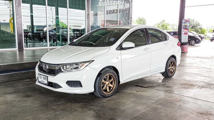 Honda City 2018 1.5 S Sedan เบนซิน ไม่ติดแก๊ส เกียร์อัตโนมัติ ขาว รูปที่ 1