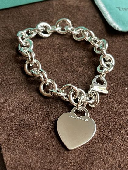 Tiffany and Co. แท้ ข้อมือ Chain bracelet พร้อมจี้รูปหัวใจ อุปกรณ์ครบครับ +++ รูปที่ 5