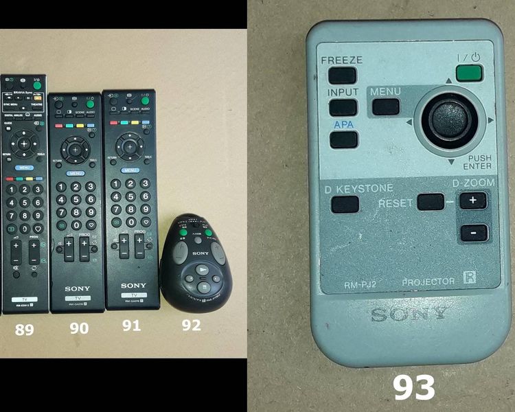 SONY REMOTE (1-103) รีโมท โซนี่ เครื่องเสียง DVD VCD CD TAPE VDO LASER DISC BLU RAY COMBO แผ่นเสียง KARAOKE TV จานดาวเทียม JVC AIR SOKEN 1 รูปที่ 11