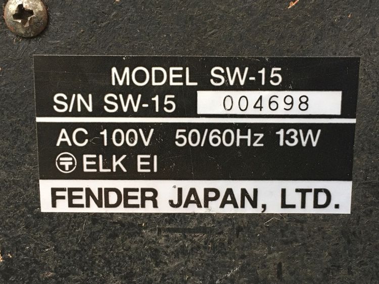 รหัสสินค้า GA960 แอมป์ FENDER SW-15 รูปที่ 9