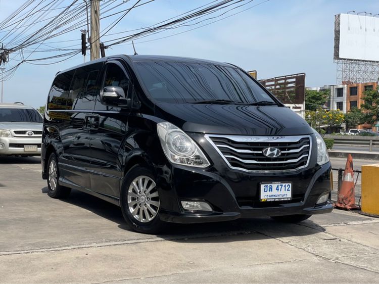 Hyundai H-1  2014 2.5 Deluxe Van ดีเซล ไม่ติดแก๊ส เกียร์อัตโนมัติ ดำ