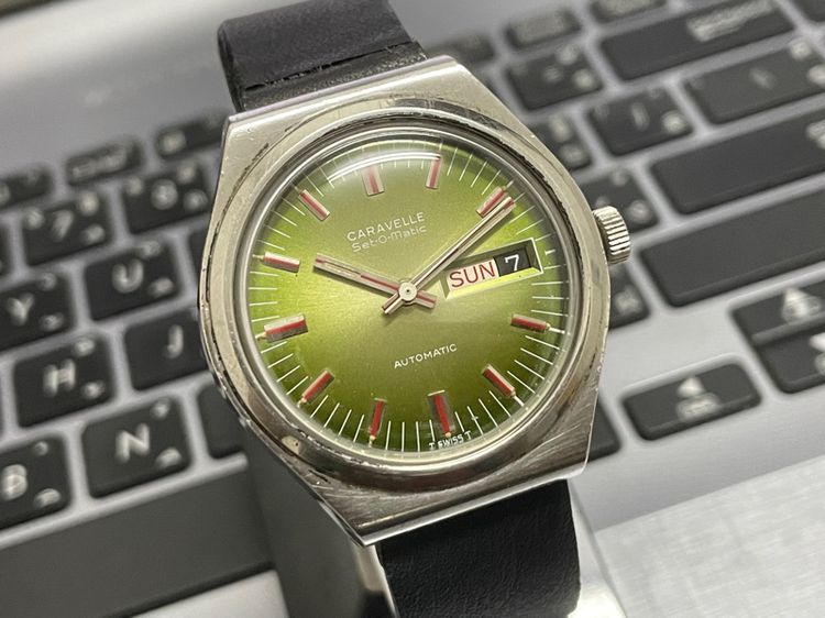 Caravelle Automatic หน้าเขียว By Bulova รูปที่ 2