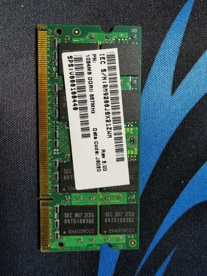 1GB DDR2 667MHz 2Rx8 PC2-5300S-555-12-E3 M470T2953EZ3-CE6 0808 - Kaidee