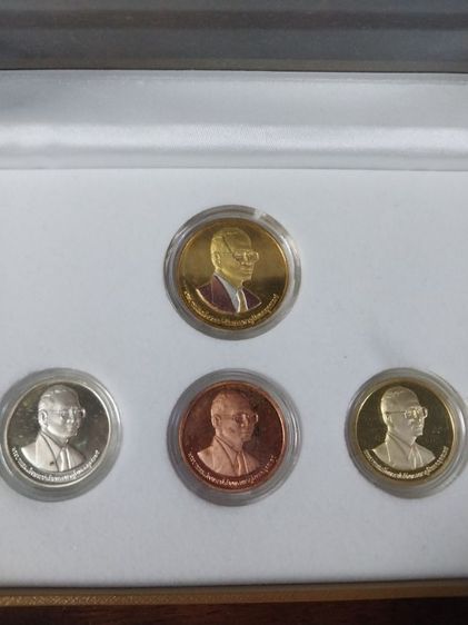 เหรียญรัชกาลที่9 ชุดเหรียญราชพฤกษ พีชสวนโลก พ.ศ2549