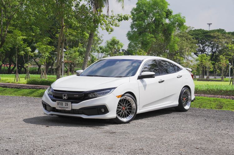 Honda Civic 2019 1.5 Turbo RS Sedan เบนซิน ไม่ติดแก๊ส เกียร์อัตโนมัติ ขาว