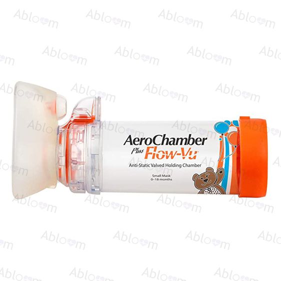AeroChamber Plus Flow Vu อุปกรณ์พ่นละอองยาแบบมือ กระบอกพ่นยา แอโรเชมเบอร์ ยี่ห้อ Trudell Medical ประเทศแคนาดา (มีขนาดให้เลือก) รูปที่ 10