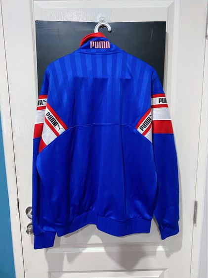 เสื้อวอร์มสีฝรั่งเศส แบรนด์ Puma vintage น้ำเงิน รูปที่ 2