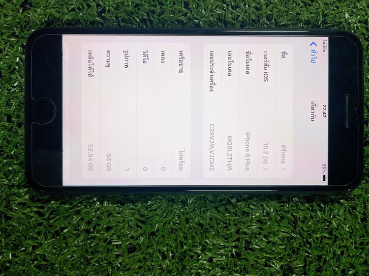 iPhone 8 64 GB iphone8plus64สีดำสวยๆเลยเครื่องแท้จอแท้แบตเพิ่งเปลี่ยน