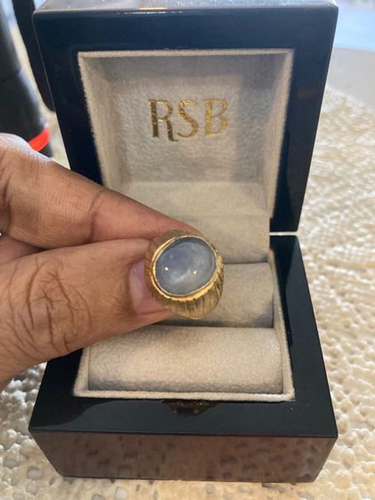 แหวนไพลิน ยี่หร่าพม่าดิบ รูปที่ 4