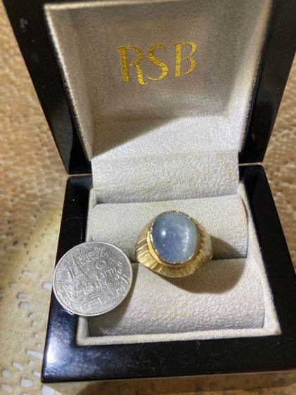 ทองเหลือง แหวนไพลิน ยี่หร่าพม่าดิบ