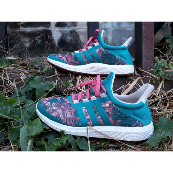 Adidas woman green running size us5.5 รูปที่ 6