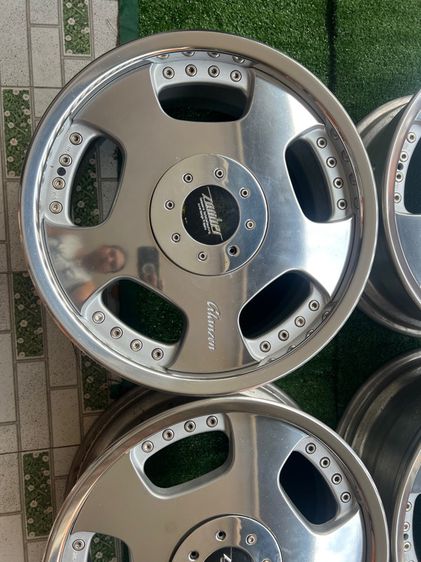 ล้อแท้ญี่ปุ่น Vip ปัดเงาใหม่ ขอบ17 ล้อ8นิ้ว 5รู114 4รู114 สวยทุกวง ชุดละ13900  รูปที่ 5