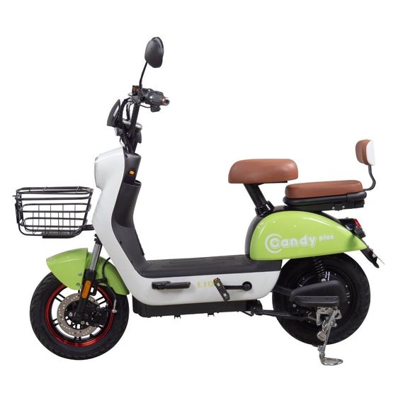 CANDY Plus  ดีไซน์ทันสมัย สีสันสวยงาม แนวพาสเทล มอเตอร์ทรงพลัง  -	มอเตอร์ 500 WATT -	แบตเตอรี่ 48V 12AH 	ระบบเกียร์ อัตโนมัติ 3 สปีด -	ความ รูปที่ 3