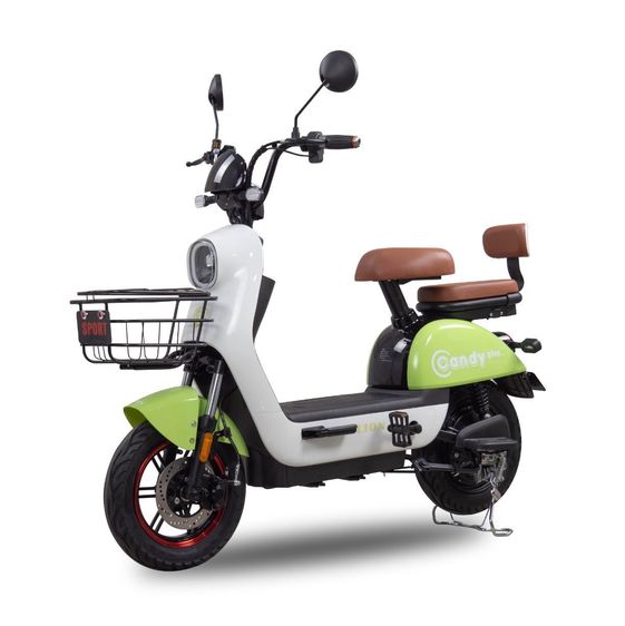 CANDY Plus  ดีไซน์ทันสมัย สีสันสวยงาม แนวพาสเทล มอเตอร์ทรงพลัง  -	มอเตอร์ 500 WATT -	แบตเตอรี่ 48V 12AH 	ระบบเกียร์ อัตโนมัติ 3 สปีด -	ความ รูปที่ 5