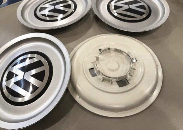 โลโก้ Volk มี 4 ขนาด ติดฝาล้อ ฝากระโปรงหน้าหลัง New Beetle Caravelle Passat Golf Vento รูปที่ 2