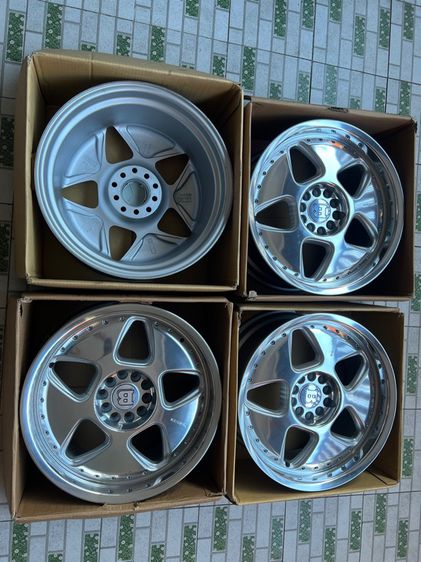 ล้อแท้ keskin Germany Vip ขอบ18 ปัดเงาใหม่ ล้อ8.5 et15 ล้อ5รู112 5รู120 ตรงรุ่น สภาพเก่าเก็บยังสวยไม่คดไม่ดุ้ง ยกชุด 19900 รูปที่ 18