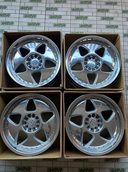 ล้อแท้ keskin Germany Vip ขอบ18 ปัดเงาใหม่ ล้อ8.5 et15 ล้อ5รู112 5รู120 ตรงรุ่น สภาพเก่าเก็บยังสวยไม่คดไม่ดุ้ง ยกชุด 19900 รูปที่ 17