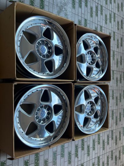 ล้อแท้ keskin Germany Vip ขอบ18 ปัดเงาใหม่ ล้อ8.5 et15 ล้อ5รู112 5รู120 ตรงรุ่น สภาพเก่าเก็บยังสวยไม่คดไม่ดุ้ง ยกชุด 19900 รูปที่ 6