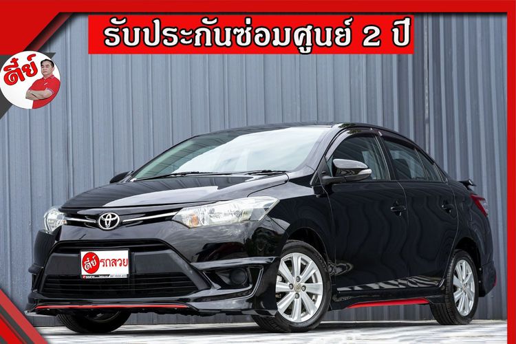 Toyota Vios 2016 1.5 E Sedan เบนซิน ไม่ติดแก๊ส เกียร์อัตโนมัติ ดำ