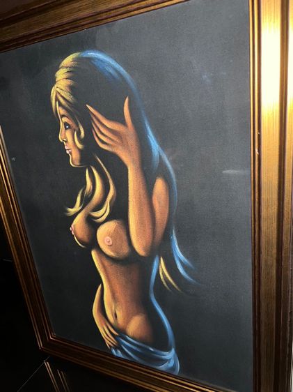 ภาพNude สีน้ำมันสะท้อนแสง  งานยุโรปนำเข้า รูปที่ 4