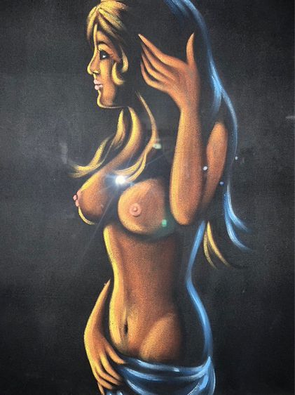 ภาพNude สีน้ำมันสะท้อนแสง  งานยุโรปนำเข้า รูปที่ 2