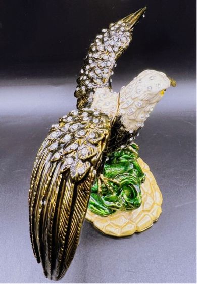 ขายเหมากล่องโลหะใส่ของนกอินทรีย์  งานItaly นำเข้า 6 ตัว รูปที่ 9