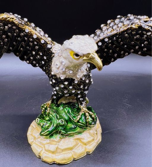 ขายเหมากล่องโลหะใส่ของนกอินทรีย์  งานItaly นำเข้า 6 ตัว รูปที่ 11