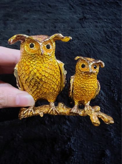 กล่องเครื่องประดับ นกฮูก 2 ตัว บนกิ่งไม้ รูปที่ 5