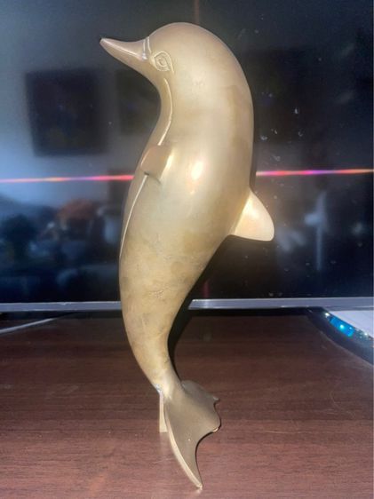 ปลาโลมาทองเหลืองผสมโลหะงานนำเข้าจาก UK รูปที่ 4