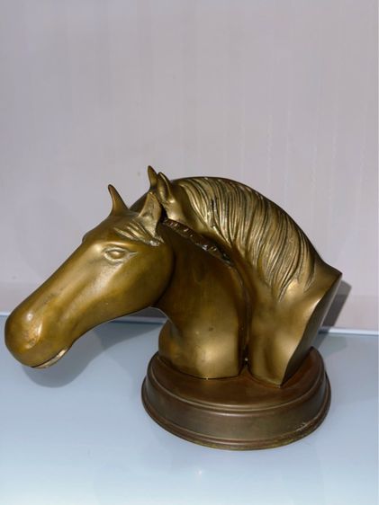 หัวม้าคู่ทองเหลือง งาน America นำเข้า  รูปที่ 2