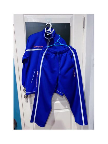 เสื้อวอร์ม(ชุดเซ็ต)สีน้ำเงิน แบรนด์Champion  รูปที่ 2