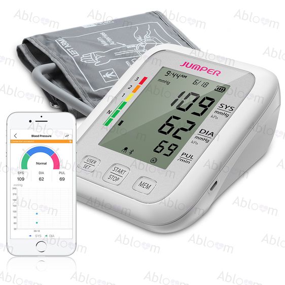 🔔ส่งฟรี🔔 Jumper เครื่องวัดความดันโลหิต รุ่น JPD-HA120 เชื่อม Bluetooth กับ มือถือได้ Blood Pressure Monitor Model HA120 รูปที่ 9