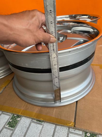 ล้อแท้3ชิ้น farbulous ญี่ปุ่นvip ขอบ18 ล้อ5รู114 ล้อ4รู114 หน้า8.5หลัง9.5 สวยทุกวง ชุดละ18900 รูปที่ 10