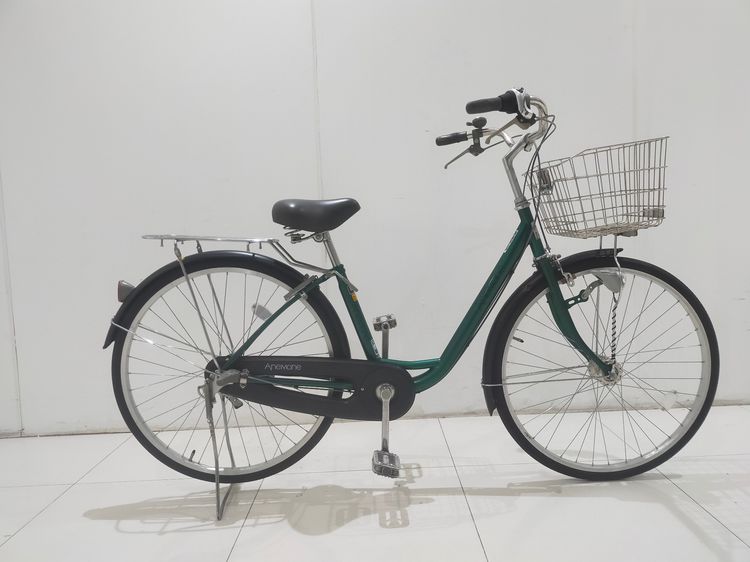 จักรยานแม่บ้านญี่ปุ่นคุณภาพดี วงล้อ26 เฟรมเหล็ก สีเขียว จักรยานแม่บ้านญี่ปุ่น เฟรมเหล็ก สีเขียว     วงล้อ 26 นี้ว เกียร์ดุม ชิมาโน 3 สปีด ตะ รูปที่ 7