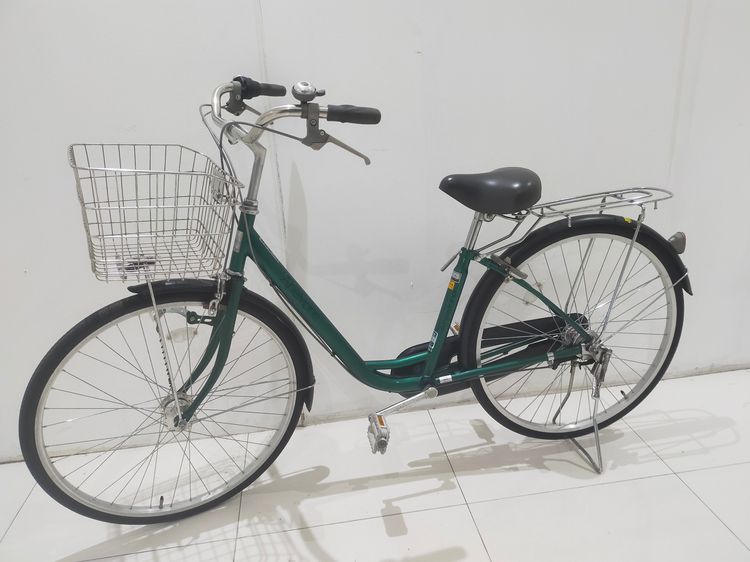 จักรยานแม่บ้านญี่ปุ่นคุณภาพดี วงล้อ26 เฟรมเหล็ก สีเขียว จักรยานแม่บ้านญี่ปุ่น เฟรมเหล็ก สีเขียว     วงล้อ 26 นี้ว เกียร์ดุม ชิมาโน 3 สปีด ตะ รูปที่ 10