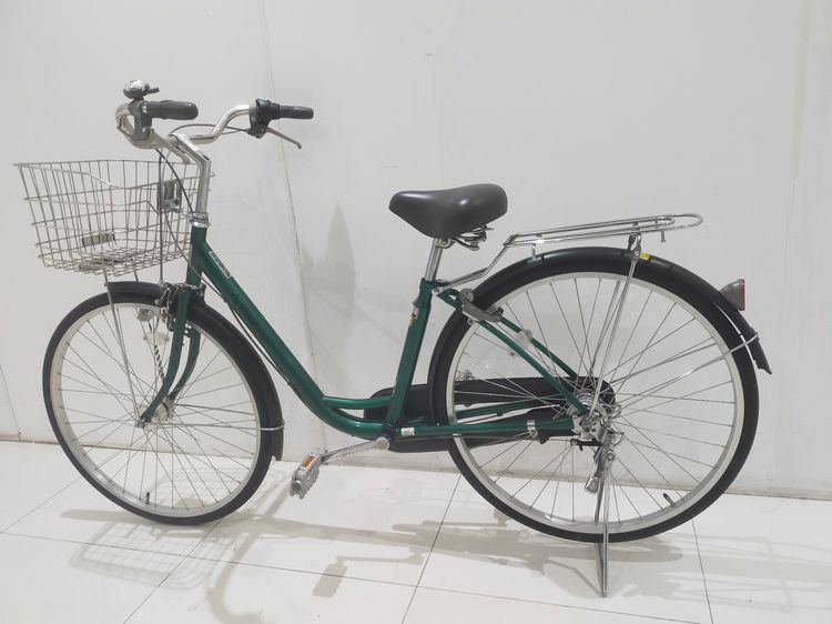 จักรยานแม่บ้านญี่ปุ่นคุณภาพดี วงล้อ26 เฟรมเหล็ก สีเขียว จักรยานแม่บ้านญี่ปุ่น เฟรมเหล็ก สีเขียว     วงล้อ 26 นี้ว เกียร์ดุม ชิมาโน 3 สปีด ตะ รูปที่ 9