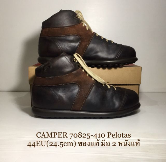 รองเท้าผ้าใบ UK 10 | EU 44 2/3 | US 10.5 น้ำตาล CAMPER Sneakers 44EU(28.5cm) Original งาน Morocco ของแท้ มือ 2 รุ่น Pelotas, รองเท้า CAMPER หนังแท้ พื้นเต็ม ป้ายตราโลโก้ครบ ไม่มีตำหนิใดๆ