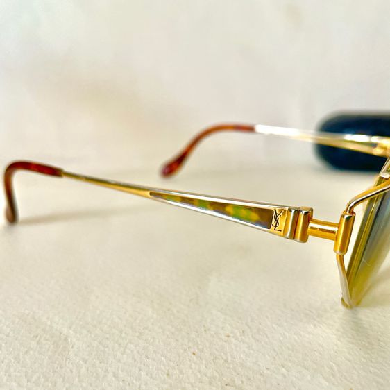 YSL.Yves Saint Laurent 14k.GF. Semi Rimless แว่นตา แว่นกันแดด กรอบแว่นสายตา รูปที่ 5