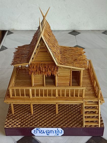 โปรโมชั่นลดราคา บ้านทรงไทยย่อขนาด เป็นไม้ทำด้วยมือ รูปที่ 2