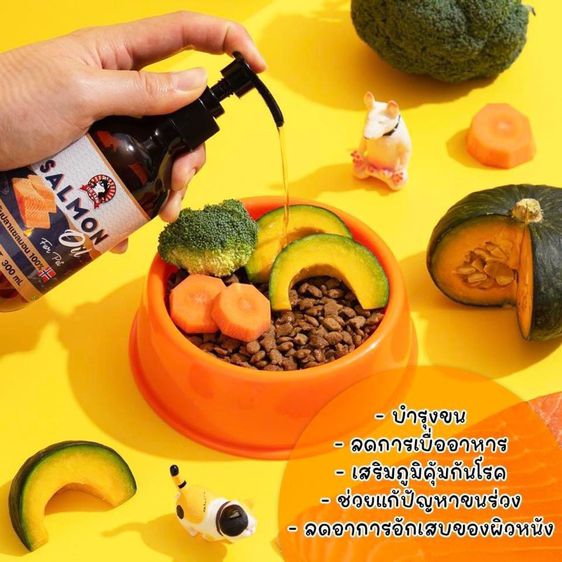 น้ำมันปลาแซลมอน สำหรับสุนัขและแมว รูปที่ 2