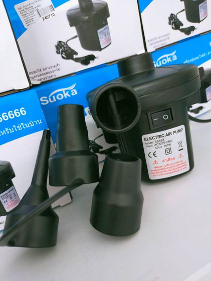  ปั้มลมไฟฟ้า220Vจ้า สูบของเล่น สระน้ำ ที่นอน เรือยาง ตุ๊กตา ลูกบอลและอื่นๆ รูปที่ 5