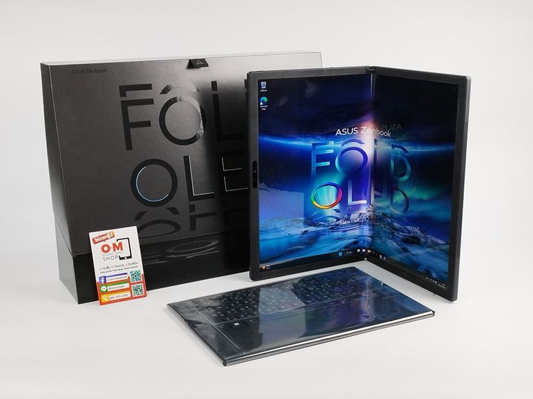 วินโดว์ 16 กิกะไบต์ ใช่ Asus Zenbook 17 Fold OLED UX9702 intel i7-1250U Ram LPDDR5 16g SSD 1TB ศูนย์ไทย ประกันศูนย์ ในราคา 89,000.-
