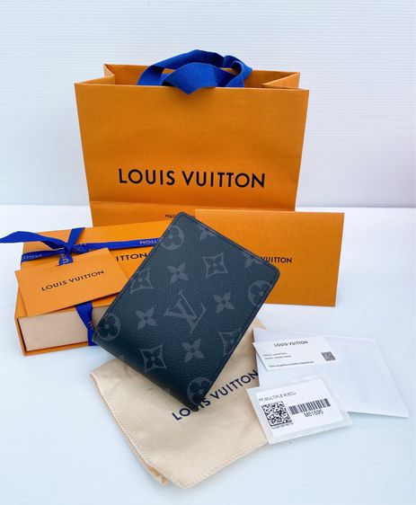 กระเป๋าสตางค์ Louis Vuitton Multiple Wallet Monogram Eclipse Canvas รูปที่ 4