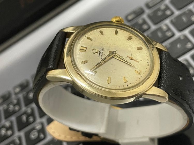 Omega 2เข็มครึ่ง ครึ่งรอบ 14KGFทั้งตัว Cal.344 รูปที่ 6