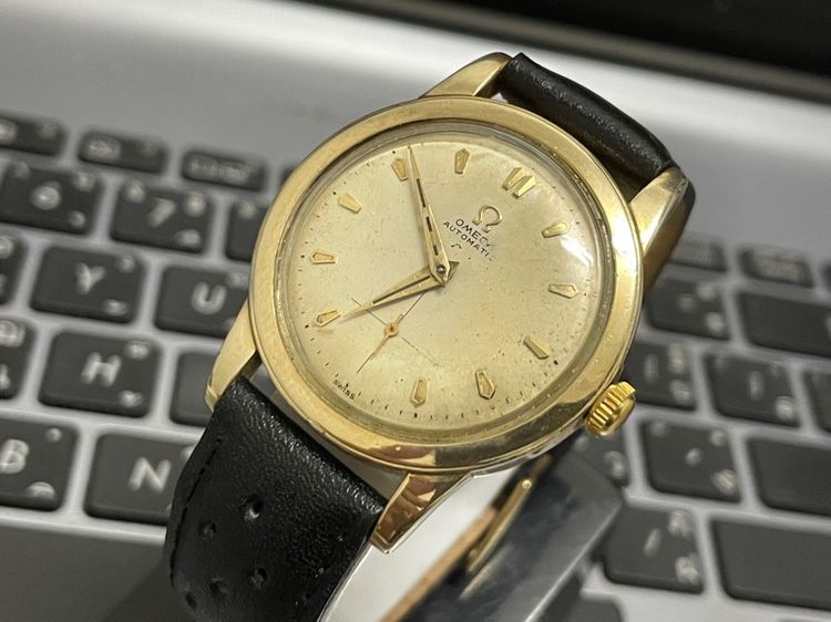 Omega 2เข็มครึ่ง ครึ่งรอบ 14KGFทั้งตัว Cal.344 รูปที่ 5