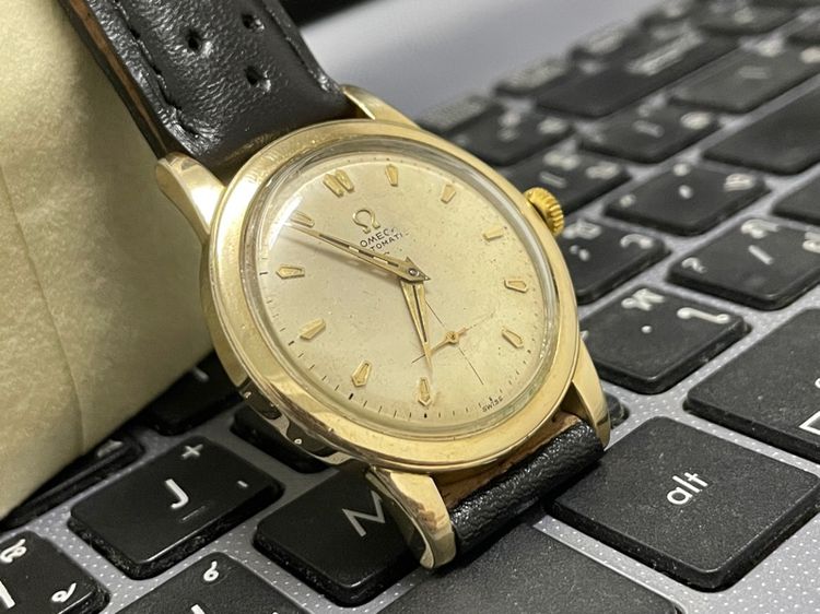 Omega 2เข็มครึ่ง ครึ่งรอบ 14KGFทั้งตัว Cal.344 รูปที่ 13