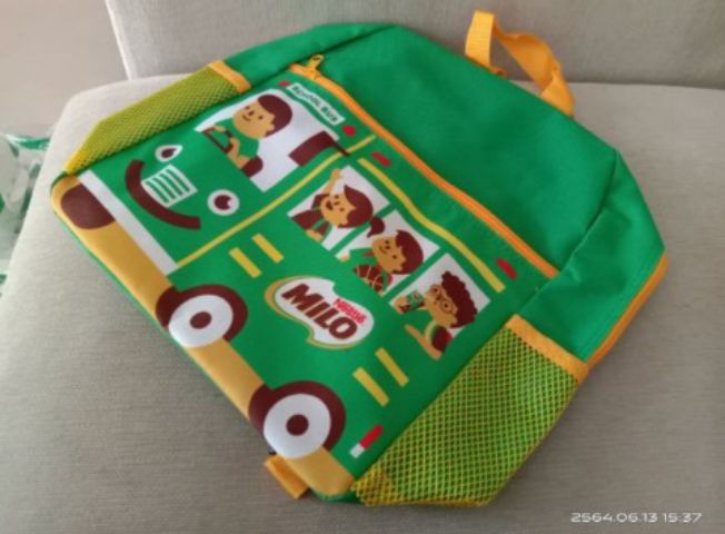 Sale กระเป๋าเป้เด็กลายน่ารักๆ สีเขียว มือหนึ่ง ขายถูกๆค่ะ รูปที่ 10