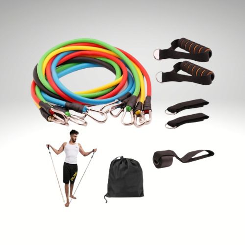 🔥มือ 1 - ยางยืดออกกำลังกาย รุ่นหัวตะขอใหญ่ Resistance band 11 pcs - ยางยืดสายแรงต้าน สร้างกล้ามเนื้อ ลดไขมัน เวท รูปที่ 3