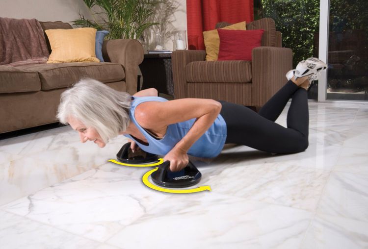 🔥มือ 1 - ที่วิดพื้น แบบหมุนได้ Push up Pro - อุปกรณ์วิดพื้น แท่นออกกำลังกาย ฟิตเนส บริหารกล้ามเนื้ออก, แขน รูปที่ 8