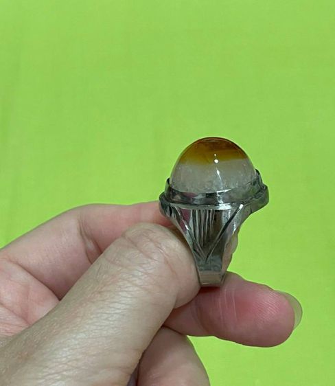 แหวนหัวอะเกตเรือนโลเดียม รูปแบบสวยงาม สวมใส่สบาย ๆๆ ในทุกเทศกาล  รูปที่ 15